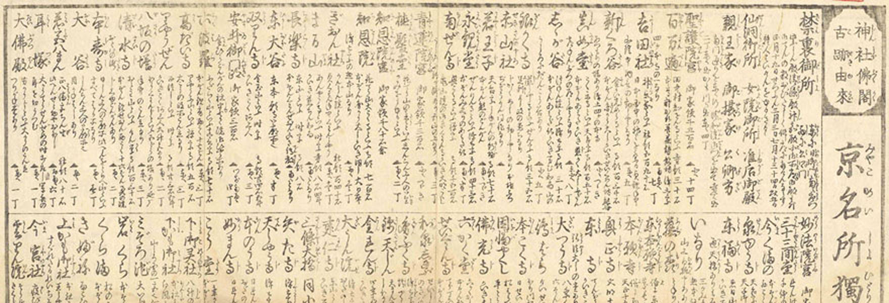 .[平安京御繪圖 : 并ニ名所ひとり案内].