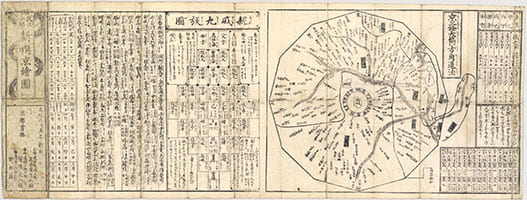 改正分間新撰京繪圖 1