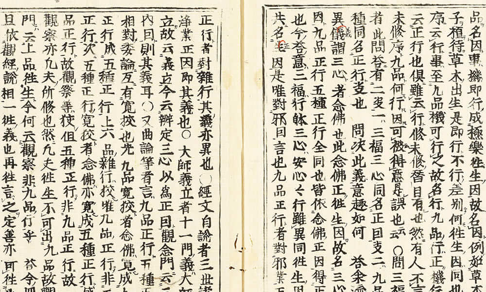 觀經散善義傳通記見聞