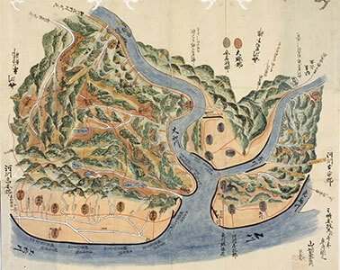 河内國大縣郡安宿部郡土砂留塲山内谷々圖 1