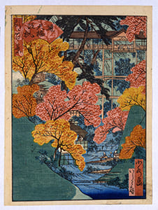 都名所百景 前半 通天橋紅楓