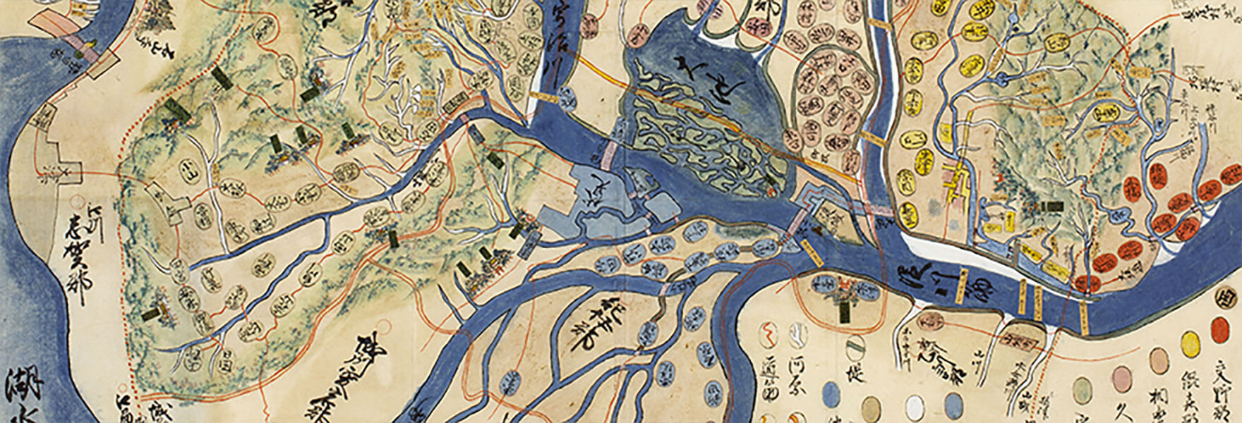 .山城國近江國土砂留塲山内谷々圖.