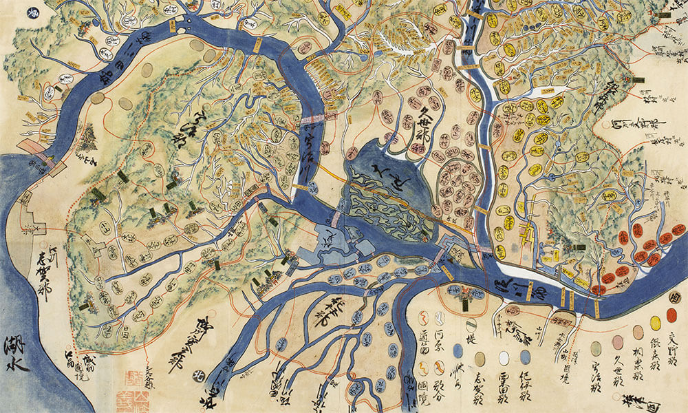 山城國近江國土砂留塲山内谷々圖